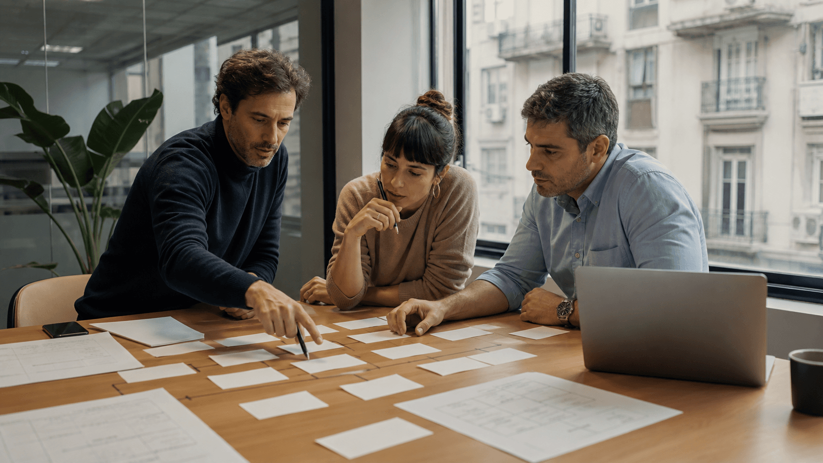 Small business team conducting a digital assessment before investing
